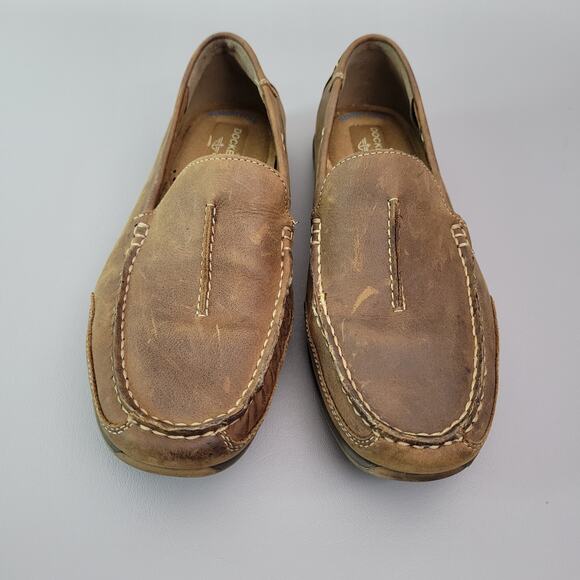 Dockers Men’s Slip On Shoes Micro Suede Memory Foam Size 9.5 Casual Brown - Picture 4 of 10